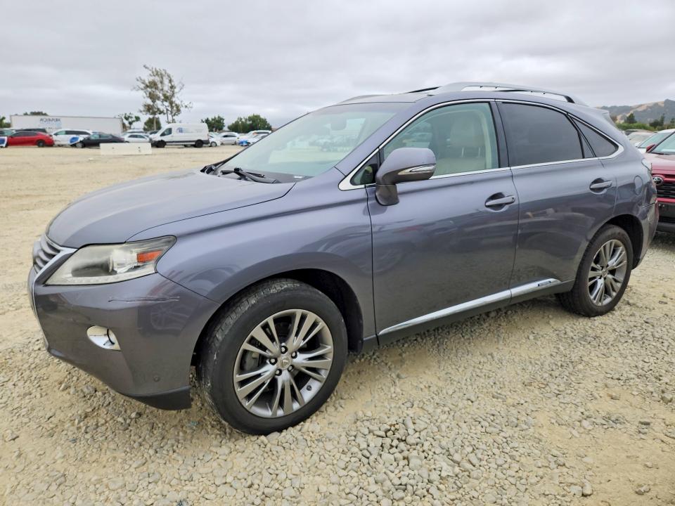 2013 Lexus Rx 450h VIN JTJBC1BA1D2437153 COPART salvage auction — REAR END, Ca - Salvage Certificate, sold $3,850 on 2026-07-07 (photo 1)