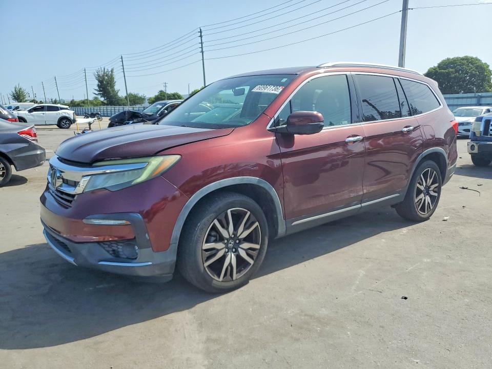 2019 Honda Pilot VIN 5FNYF5H68KB001358 — COPART salvage auction photo