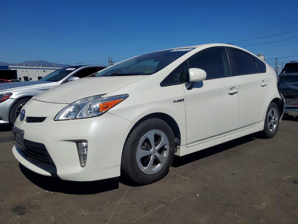 2014 Toyota Prius VIN JTDKN3DU8E0374386 COPART salvage auction — REAR END, CA - SALVAGE CERTIFICATE, sold $4,600 on 2026-07-29 (photo 1)