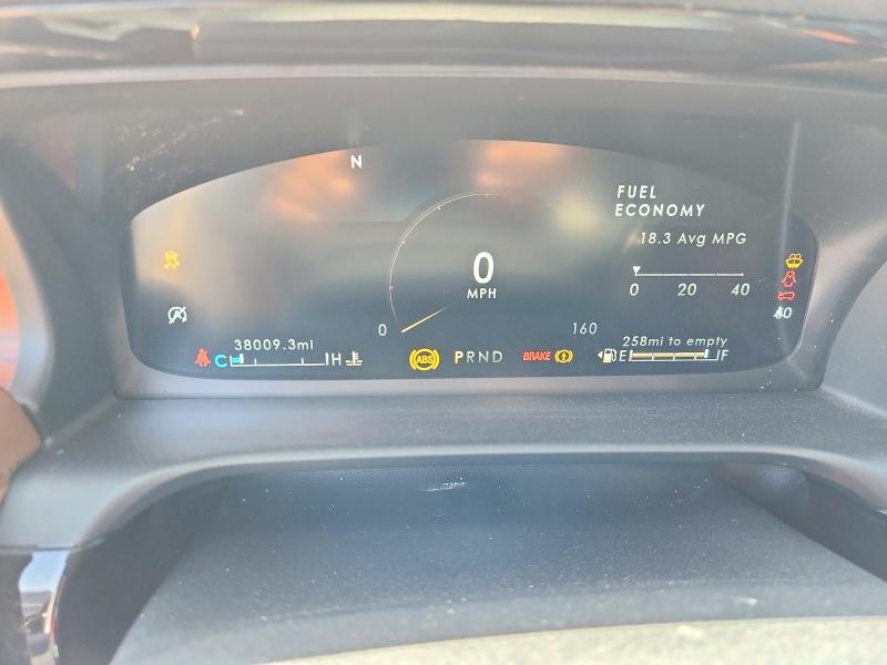 2022 Lincoln Aviator VIN 5LM5J7WC9NGL12015 COPART salvage auction — FRONT END, Tx - Salvage Vehicle Title, sold $9,100 on 2026-09-10 (photo 9)