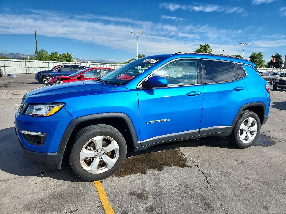 2021 Jeep Compass VIN 3C4NJDBB0MT540563 COPART salvage auction — HAIL, Salvage Title, sold $1,950 on 2026-07-22 (photo 1)