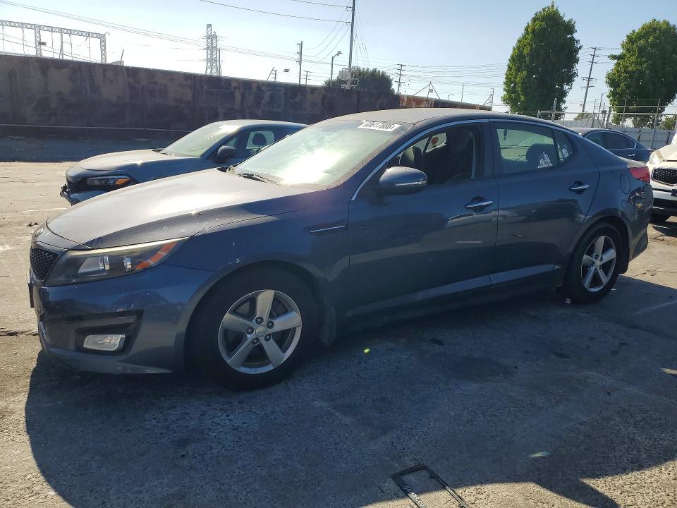 2015 Kia Optima VIN 5XXGM4A77FG407343 COPART salvage auction — VANDALISM, Ca - Salvage Certificate, sold $1,050 on 2026-07-22 (photo 1)