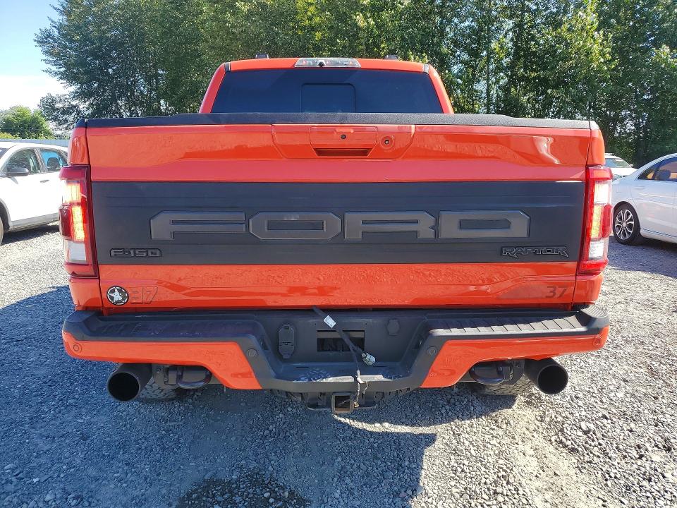 2022 Ford F-150 VIN 1FTFW1RG8NFC33627 COPART salvage auction — FRONT END, Wa - Bill Of Sale, sold $26,750 on 2026-07-20 (photo 6)