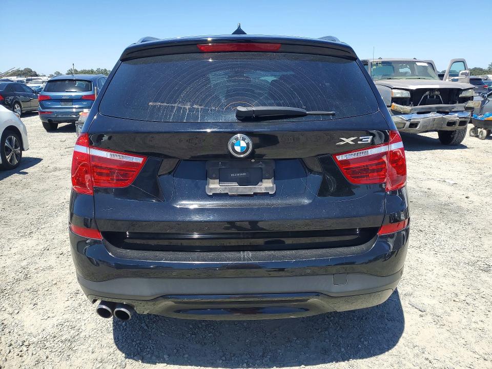 2016 BMW X3 VIN 5UXWX9C52G0D63395 COPART salvage auction — VANDALISM, Ca - Salvage Certificate, sold $1,300 on 2026-07-28 (photo 6)