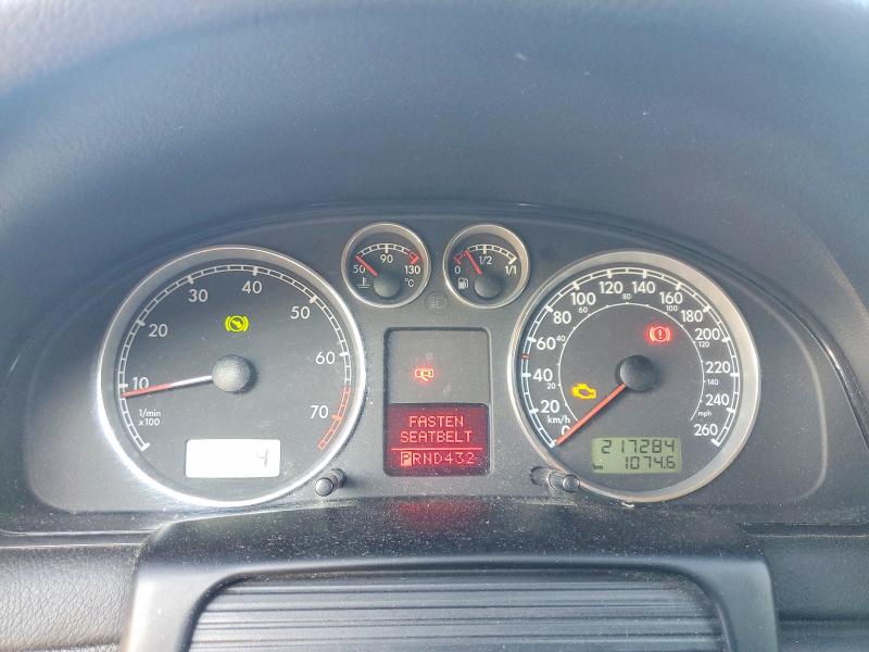 2003 Volkswagen Passat VIN WVWPD23B53P274866 COPART salvage auction — REAR END, On - Permit No Brand - Unfit, sold $300 on 2026-08-11 (photo 9)