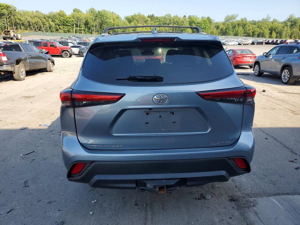 2022 Toyota Highlander VIN 5TDGZRBH0NS203826 COPART salvage auction — FRONT END, PA - CERTIFICATE OF SALVAGE, sold $11,500 on 2026-07-22 (photo 6)