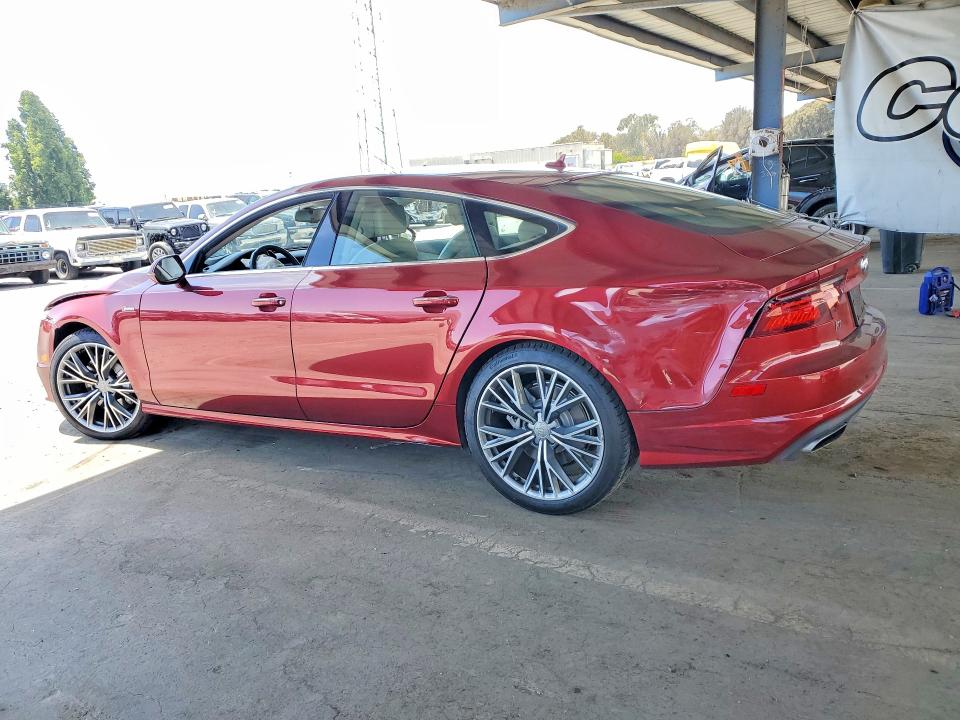 2018 Audi A7 VIN WAU23BFC6JN016542 COPART salvage auction — FRONT END, Ca - Salvage Certificate, sold $7,400 on 2026-08-20 (photo 2)
