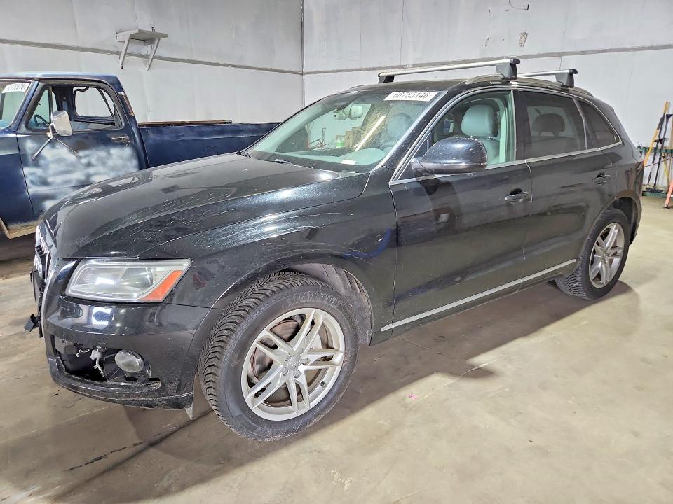 2013 Audi Q5 VIN WA1LFAFP5DA053499 COPART salvage auction — FRONT END, Mi - Certificate Of Title, sold $1,350 on 2026-07-31 (photo 1)