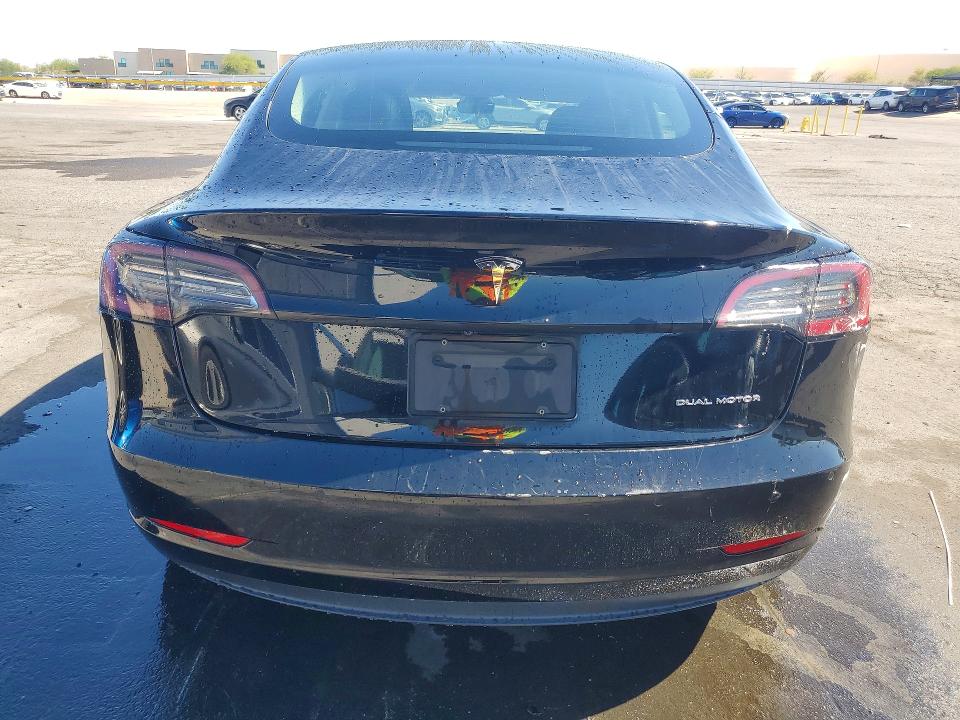 2022 Tesla Model 3 VIN 5YJ3E1EB8NF305124 COPART salvage auction — REAR END, Nv - Salvage Title, sold $5,900 on 2026-07-27 (photo 6)