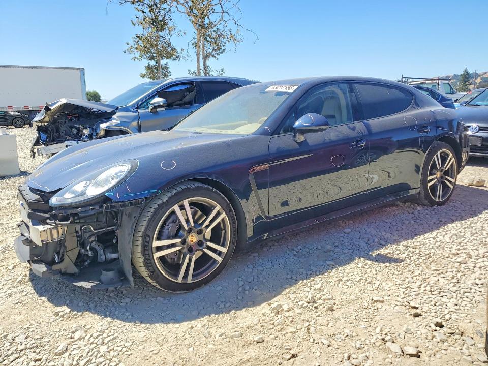2014 Porsche Panamera VIN WP0AA2A70EL005763 COPART salvage auction — REAR END, Ca - Salvage Certificate, sold $4,600 on 2026-08-11 (photo 1)