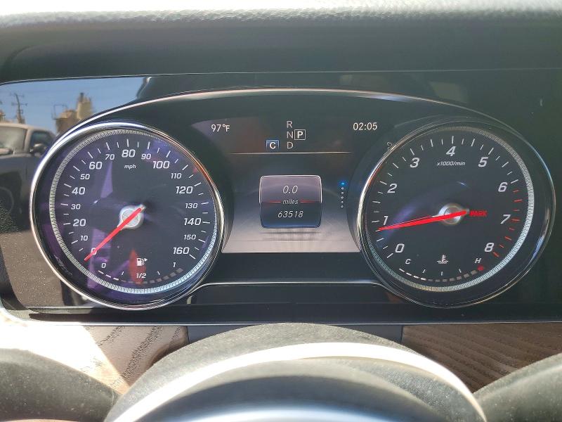 2020 Mercedes-benz E-klasse VIN W1KZF8DB9LA769438 COPART salvage auction — REAR END, Ca - Salvage Certificate, sold $13,600 on 2026-08-24 (photo 9)
