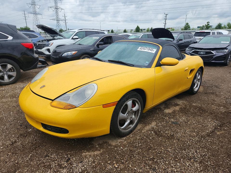 2000 Porsche Boxster VIN WP0CA2981YS620502 COPART salvage auction — MECHANICAL, Wi - Certificate Of Title, sold $1,950 on 2026-08-06 (photo 1)