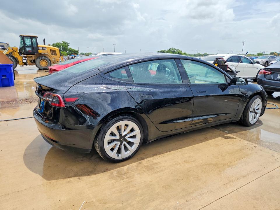 2022 Tesla Model 3 VIN 5YJ3E1EAXNF369303 COPART salvage auction — FRONT END, NM - CERTIFICATE OF TITLE, sold $9,000 on 2026-07-27 (photo 3)