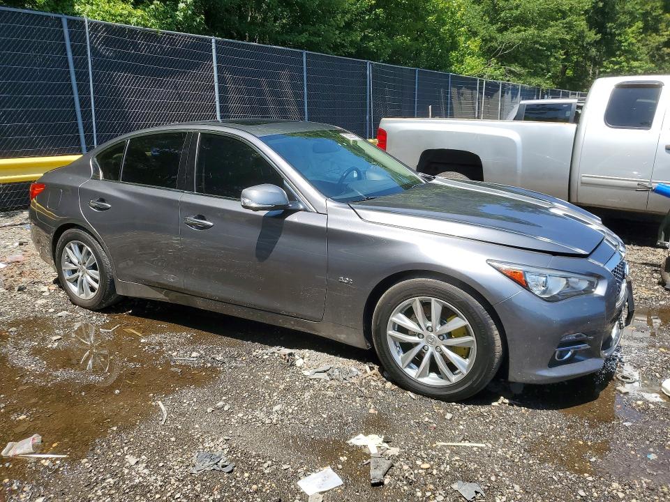 2016 Infiniti Q50 VIN JN1EV7AR2GM340141 COPART salvage auction — SIDE, Md - Cert Of Salvage > 75% Damage, sold $2,650 on 2026-07-31 (photo 4)