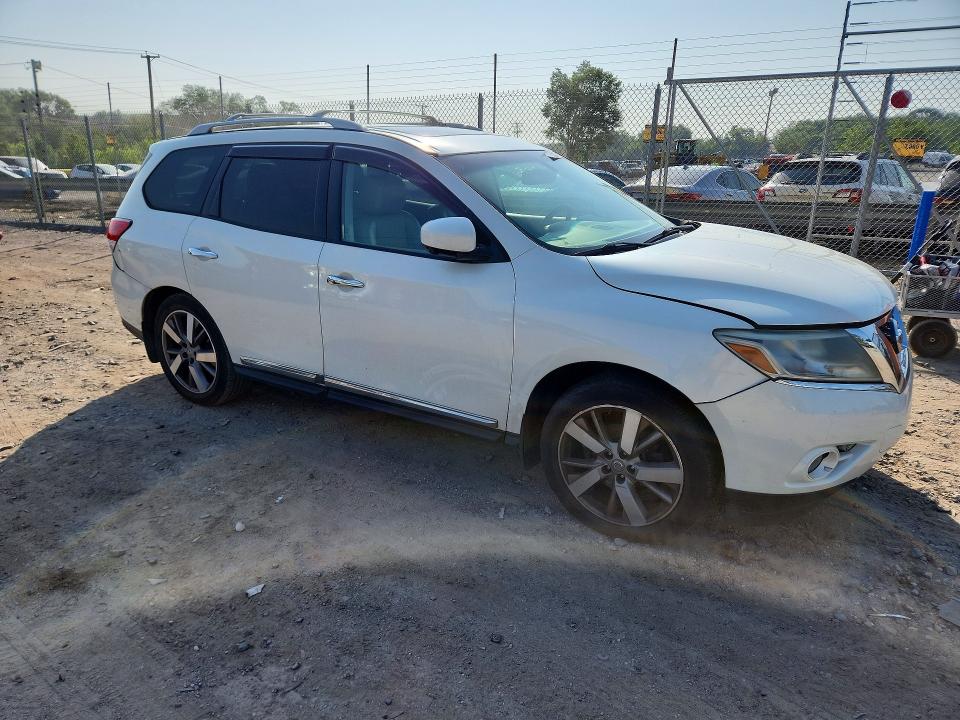 2015 Nissan Pathfinder VIN 5N1AR2MM0FC655183 COPART salvage auction — FRONT END, Wv - Certificate Of Title, sold $375 on 2026-07-09 (photo 4)