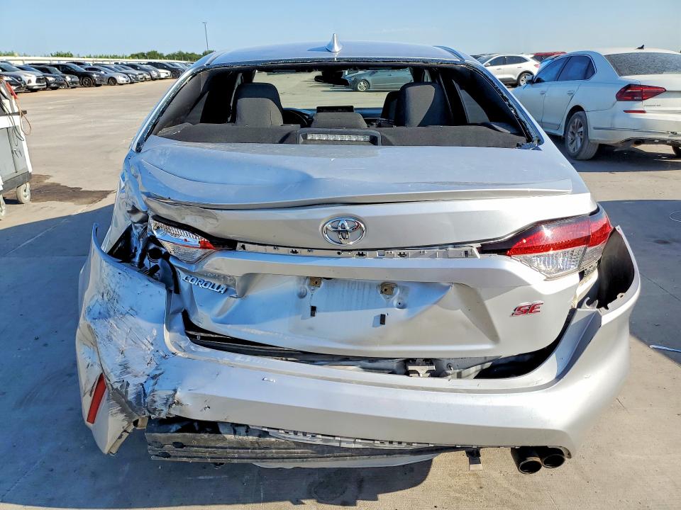 2020 Toyota Corolla VIN JTDS4RCE4LJ050813 COPART salvage auction — REAR END, TX - SALVAGE VEHICLE TITLE (P), sold $4,250 on 2026-07-16 (photo 6)