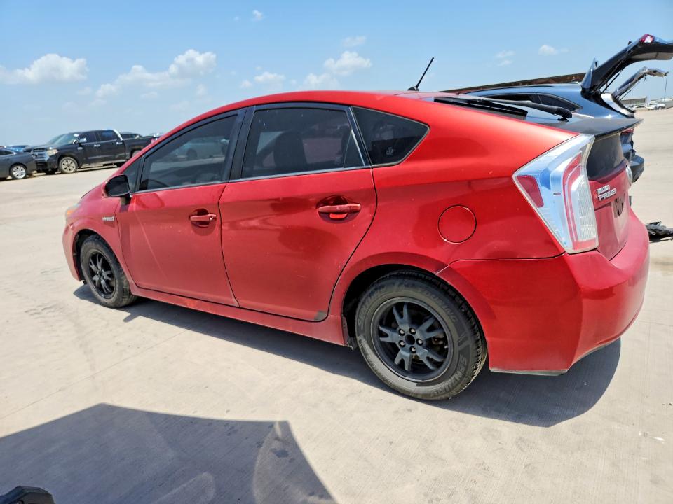 2012 Toyota Prius VIN JTDKN3DU3C1488853 COPART salvage auction — MINOR DENT/SCRATCHES, Tx - Certificate Of Title, sold $725 on 2026-07-30 (photo 2)