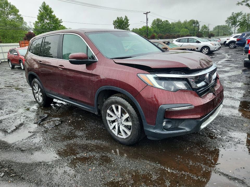 2021 Honda Pilot VIN 5FNYF6H59MB017374 COPART salvage auction — FRONT END, CT - CERT OF TITLE-SALVAGE, sold $8,400 on 2026-07-24 (photo 4)