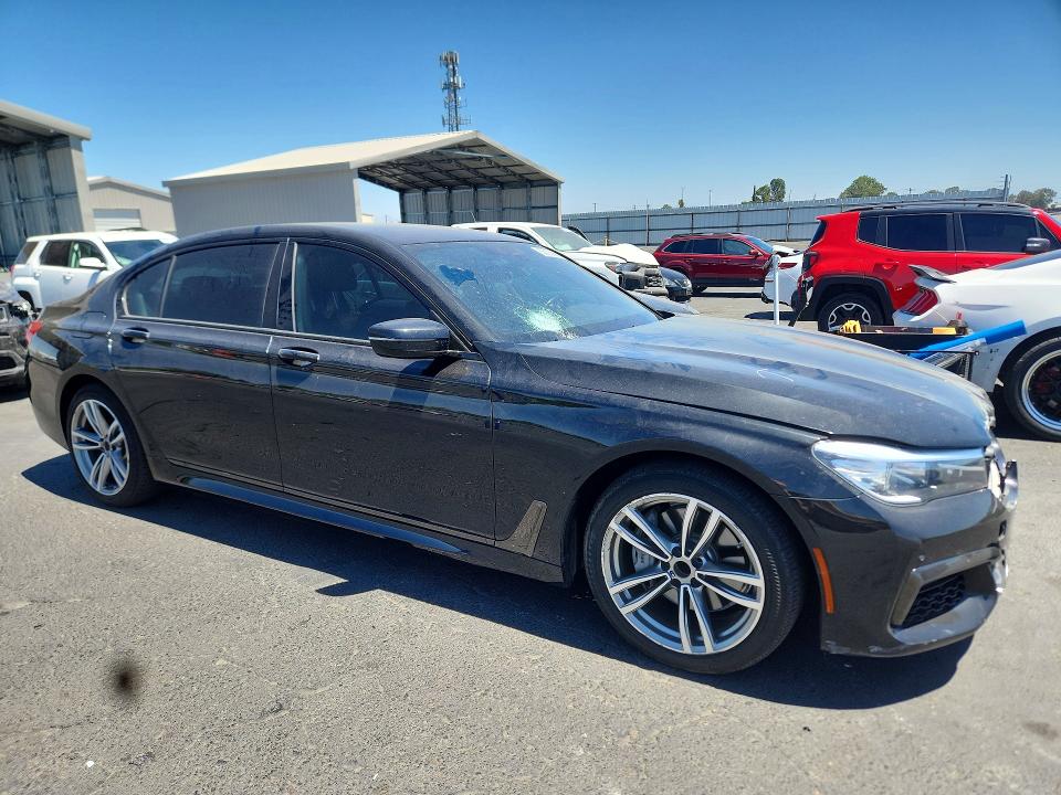 2019 BMW 7er VIN WBA7E2C52KB454421 COPART salvage auction — FRONT END, Ca - Salvage Certificate, sold $10,300 on 2026-08-06 (photo 4)