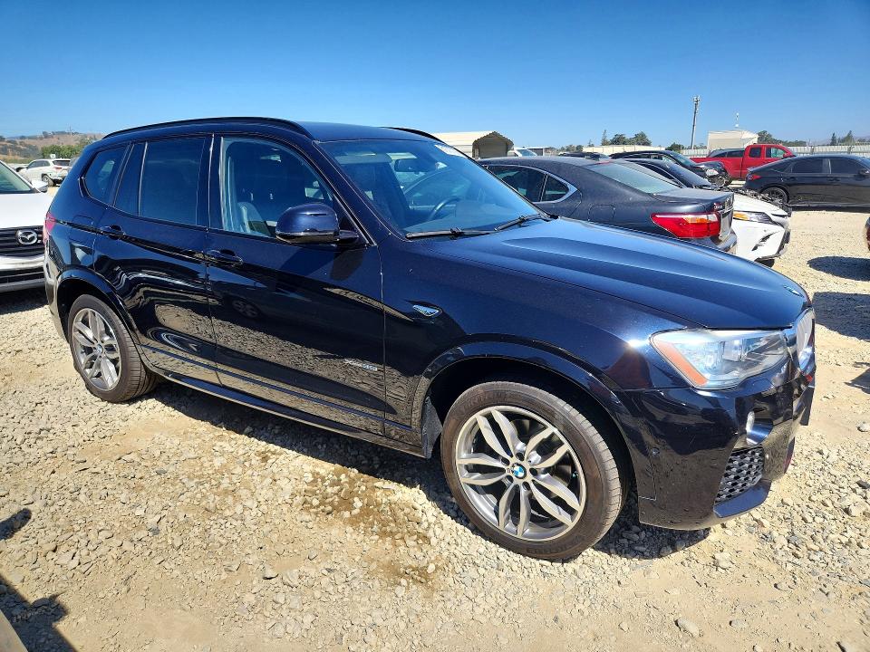 2016 BMW X3 VIN 5UXWX7C50G0R16756 COPART salvage auction — REAR END, CA - SALVAGE CERTIFICATE, sold $4,300 on 2026-07-30 (photo 4)