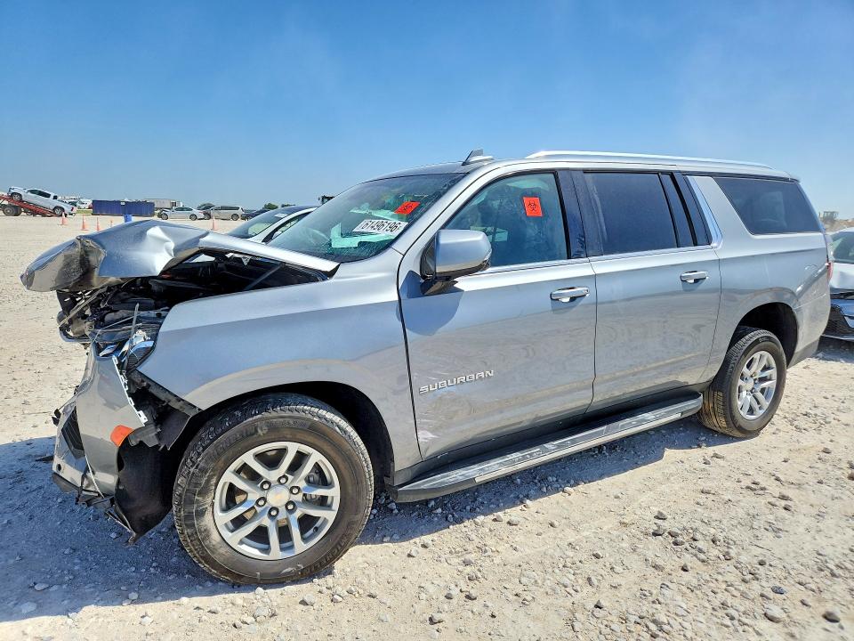 2023 Chevrolet Suburban VIN 1GNSCCKD7PR399133 COPART salvage auction — FRONT END, Tx - Salvage Vehicle Title, sold $13,500 on 2026-08-27 (photo 1)