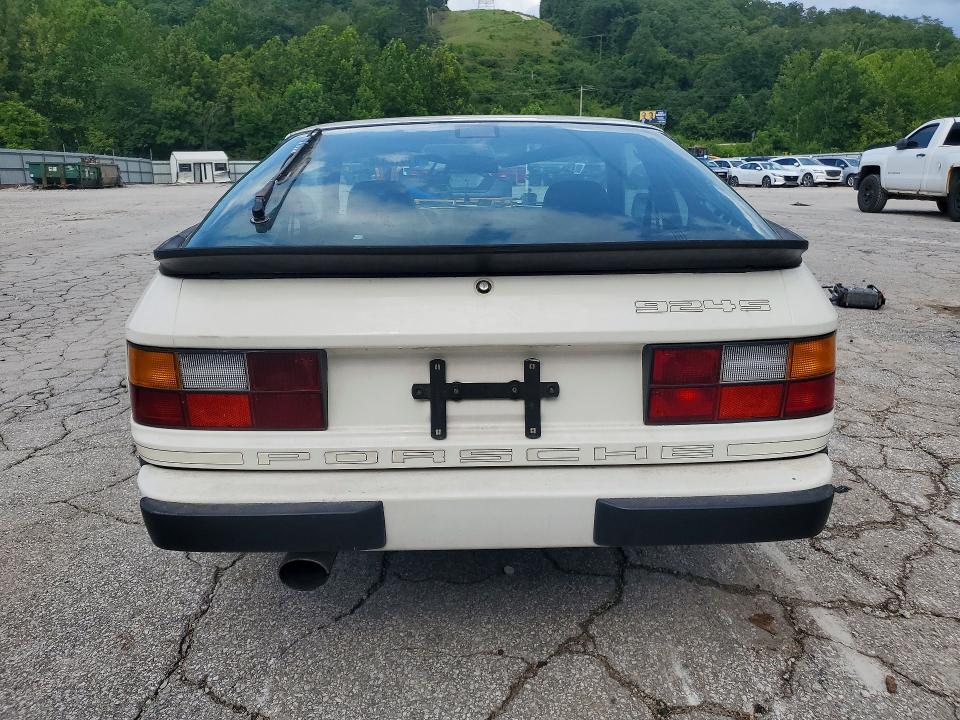 1987 Porsche 924 VIN WP0AA0924HN454157 COPART salvage auction — MECHANICAL, VA - CERTIFICATE OF TITLE, sold $1,650 on 2026-08-13 (photo 6)