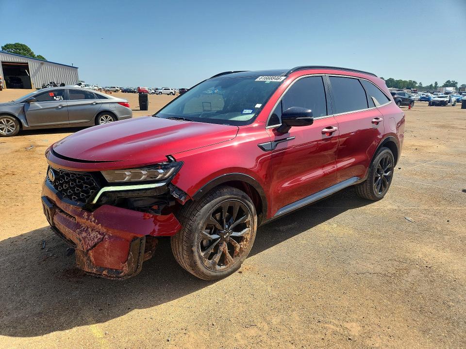 2021 Kia Sorento VIN 5XYRK4LF4MG024682 — COPART salvage auction photo