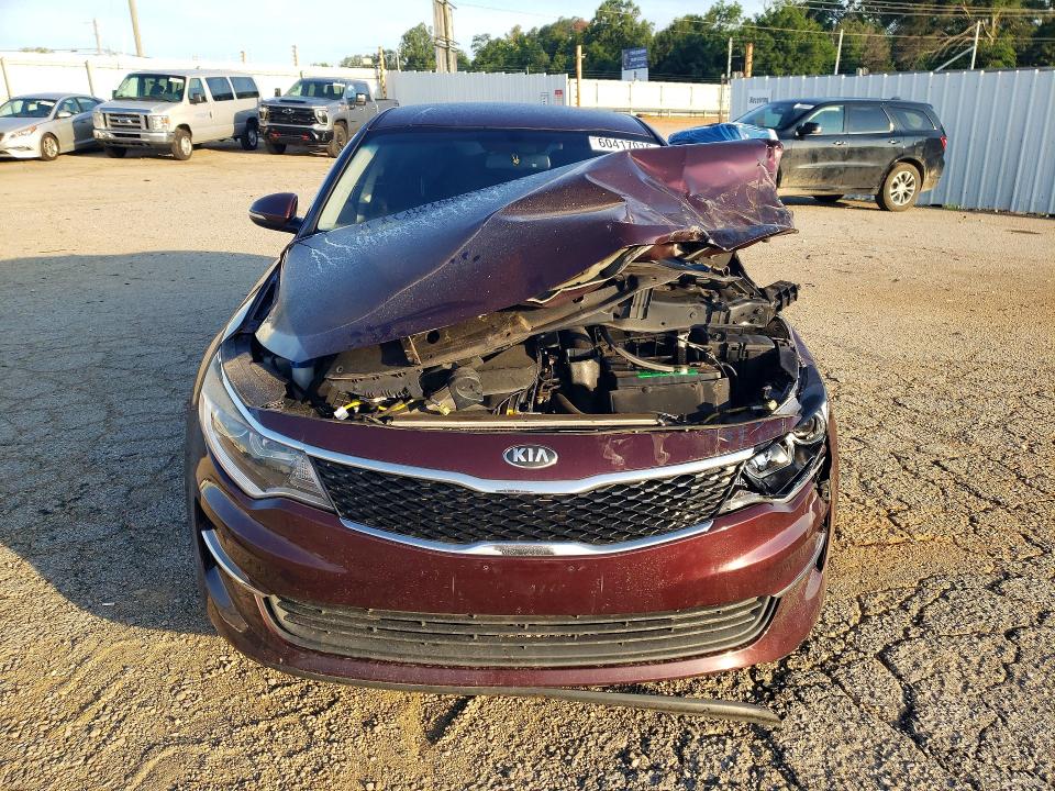 2016 Kia Optima VIN 5XXGT4L3XGG084078 COPART salvage auction — FRONT END, Va - Cert Of Title - Salvage, sold $600 on 2026-07-31 (photo 5)