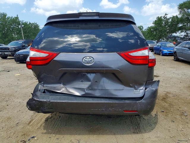 2018 Toyota Sienna VIN 5TDDZ3DC5JS199686 COPART salvage auction — REAR END, Md - Cert Of Salvage > 75% Damage, sold $3,400 on 2026-07-14 (photo 6)