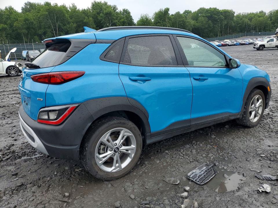 2022 Hyundai Kona VIN KM8K6CAB9NU888901 COPART salvage auction — ROOF, Salvage Title, sold $400 on 2026-07-29 (photo 3)