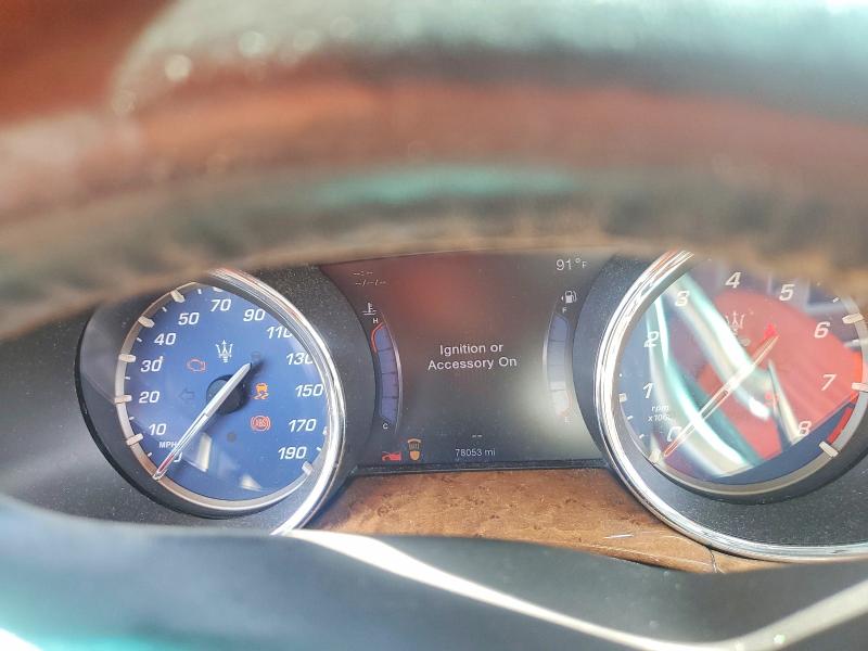 2015 Maserati Quattroporte VIN ZAM56RRA5F1129662 COPART salvage auction — SIDE, Salvage Title, sold $1,950 on 2026-08-03 (photo 9)