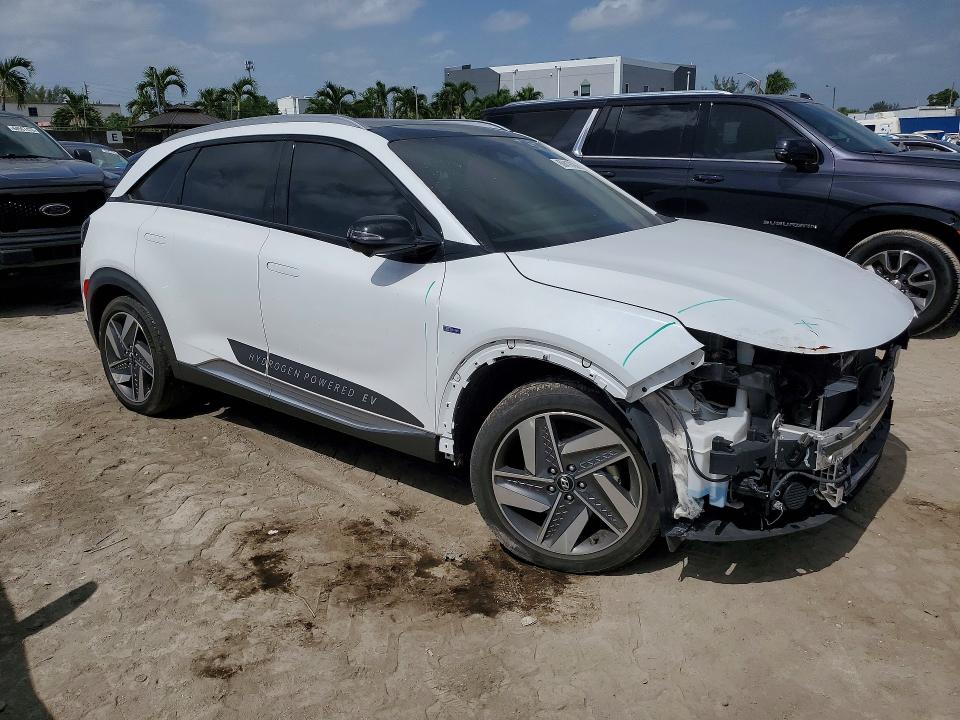 2023 Hyundai Nexo VIN KM8J84A61PU033997 COPART salvage auction — FRONT END, Salvage Title, sold $275 on 2026-07-21 (photo 4)