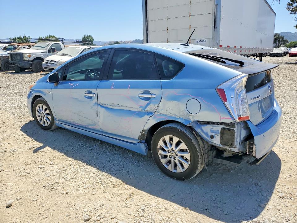 2012 Toyota Prius VIN JTDKN3DP8C3009566 COPART salvage auction — SIDE, Ca - Salvage Certificate, sold $4,100 on 2026-07-28 (photo 2)