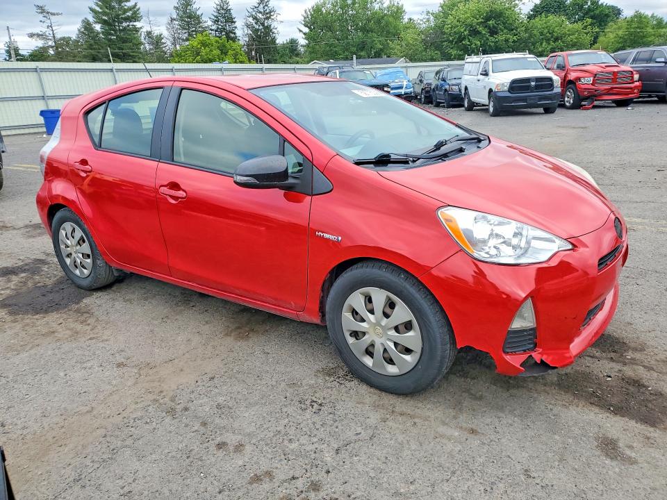2012 Toyota Prius c VIN JTDKDTB30C1010256 COPART salvage auction — REAR END, Salvage Title, sold $175 on 2026-07-21 (photo 4)
