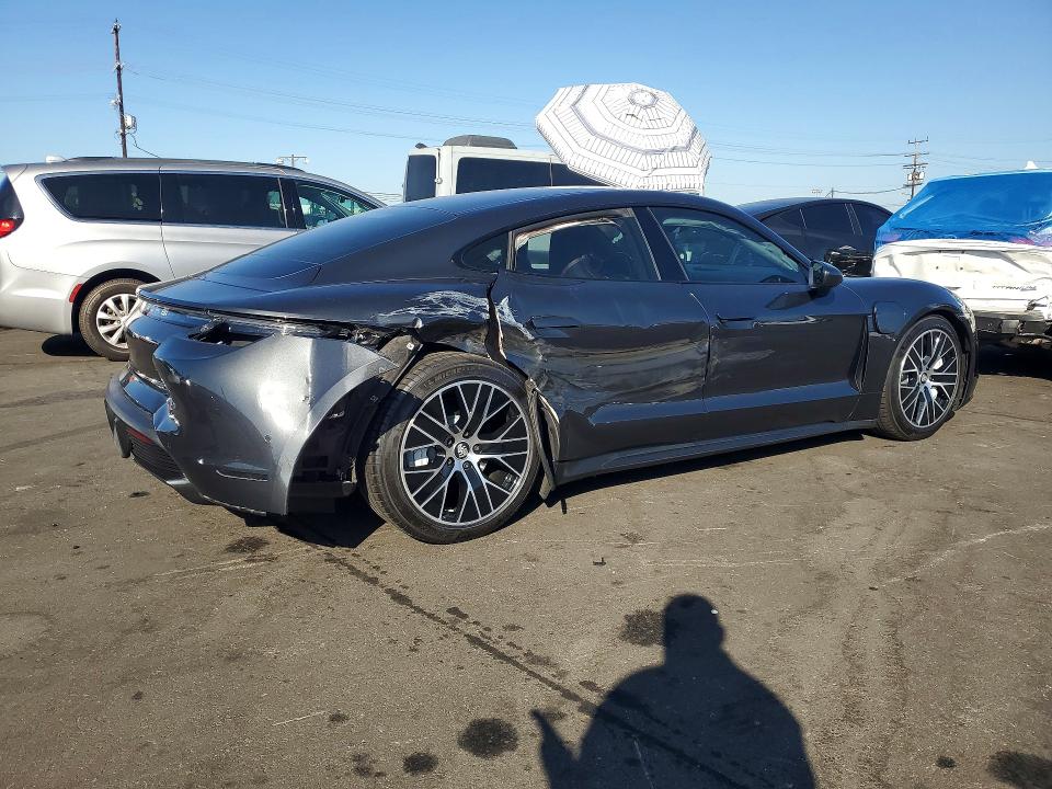 2020 Porsche Taycan VIN WP0AC2Y15LSA71288 COPART salvage auction — REAR END, Ca - Salvage Certificate, sold $24,000 on 2026-08-17 (photo 3)