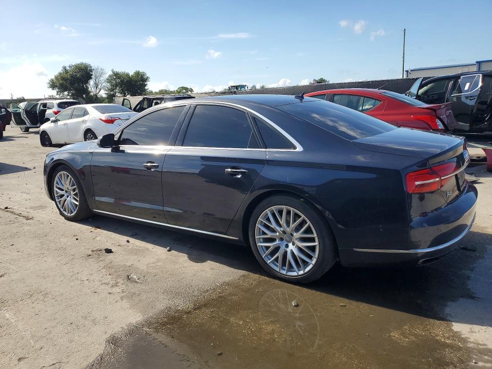 2015 Audi A8 quattro VIN WAUJ2AFD5FN034085 COPART salvage auction — FRONT END, FL - CERTIFICATE OF TITLE, sold $5,800 on 2026-07-30 (photo 2)