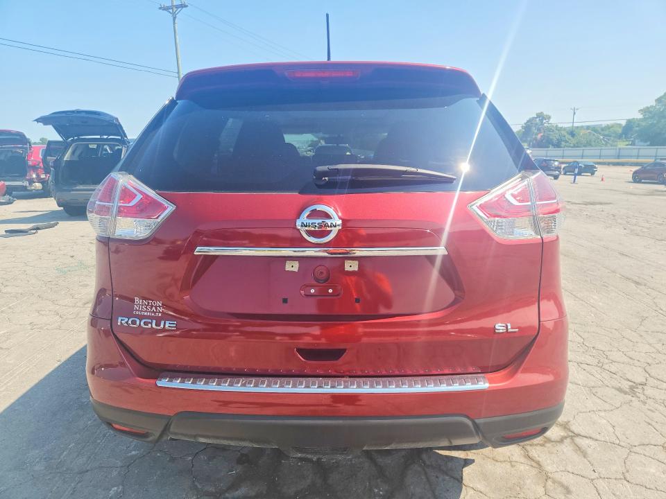 2016 Nissan Rogue VIN 5N1AT2MT2GC776114 COPART salvage auction — FRONT END, Salvage Title, sold $2,100 on 2026-07-27 (photo 6)