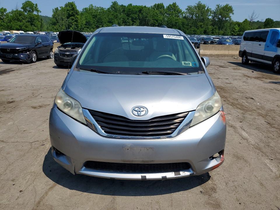 2011 Toyota Sienna VIN 5TDKK3DC8BS066997 COPART salvage auction — FRONT END, Ny - Certificate Of Title, sold $1,450 on 2026-07-09 (photo 5)