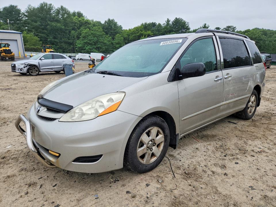 2009 Toyota Sienna VIN 5TDZK23C09S262615 COPART salvage auction — SIDE, MA - CERT OF TITLE-RECONSTRCTD COLL, sold $1,500 on 2026-07-09 (photo 1)