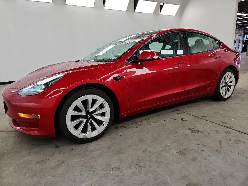 2022 Tesla Model 3 VIN 5YJ3E1EB1NF290644 COPART salvage auction — UNDERCARRIAGE, Fl - Certificate Of Title, sold $10,700 on 2026-07-27 (photo 1)