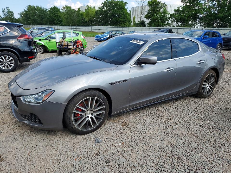 2016 Maserati Ghibli VIN ZAM57RTA6G1181115 COPART salvage auction — MECHANICAL, Ct - Certificate Of Title, sold $1,200 on 2026-07-27 (photo 1)