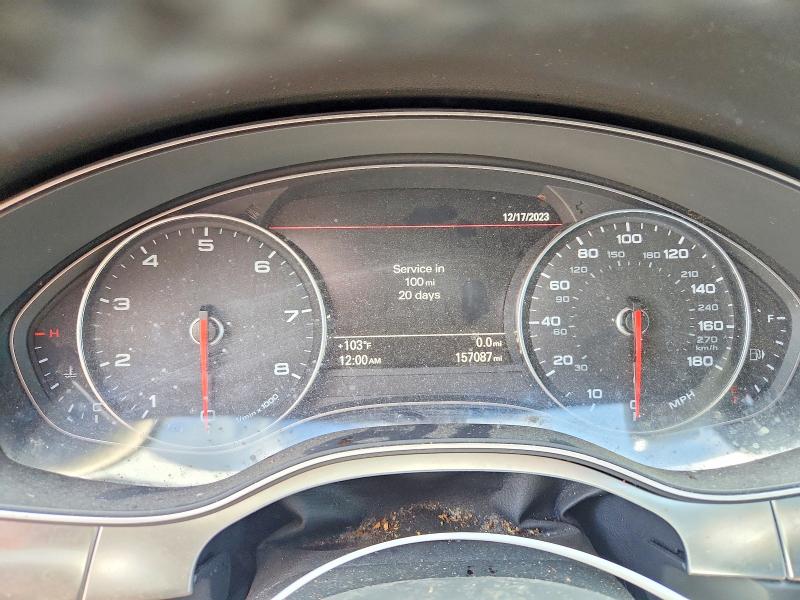 2012 Audi A6 VIN WAUGGAFC2CN087132 COPART salvage auction — MECHANICAL, Ms - Certificate Of Title, sold $375 on 2026-07-31 (photo 9)