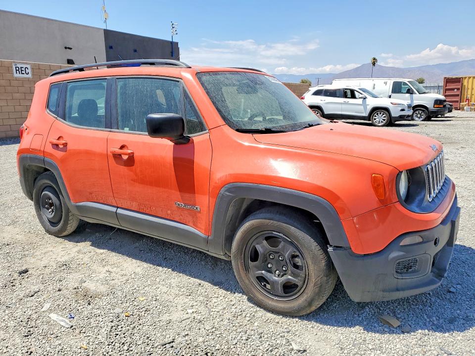 2017 Jeep Renegade VIN ZACCJAAB3HPE45774 COPART salvage auction — REAR END, Salvage Title, sold $1,000 on 2026-07-29 (photo 4)