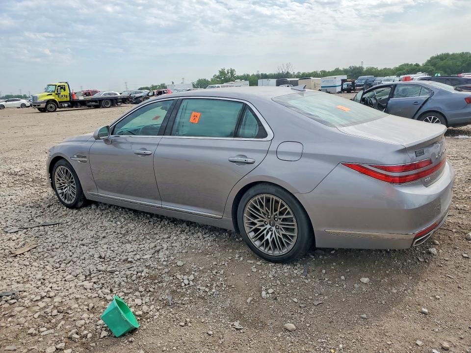 2021 Genesis G90 VIN KMTF34PA8MU090568 COPART salvage auction — WATER/FLOOD, Salvage Title, sold $12,800 on 2026-08-31 (photo 2)