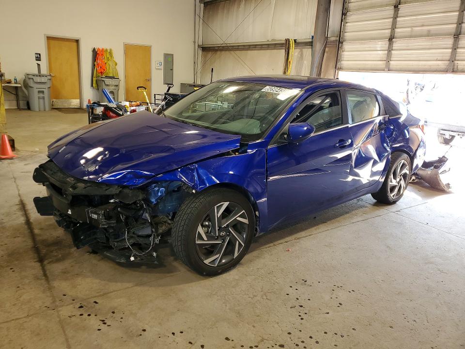 2025 Hyundai Elantra VIN KMHLS4DG9SU033995 COPART salvage auction — FRONT END, Pa - Certificate Of Salvage, sold $3,600 on 2026-07-29 (photo 1)