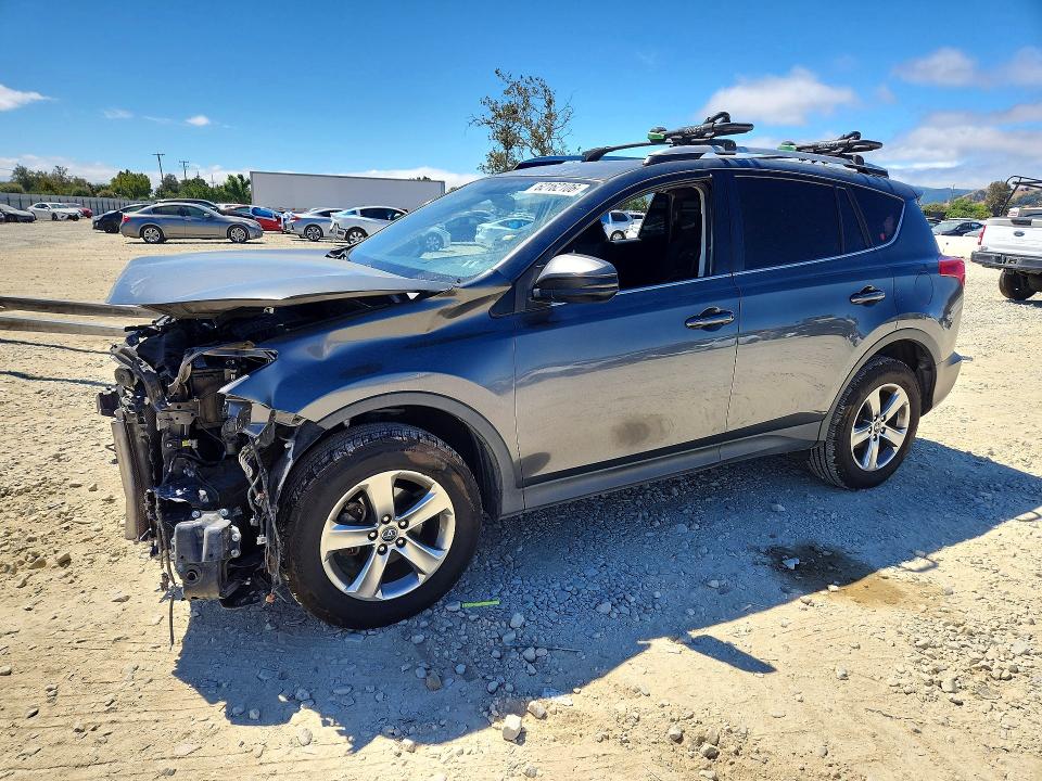 2015 Toyota Rav 4 VIN JTMWFREV5FD075196 COPART salvage auction — FRONT END, Ca - Salvage Certificate, sold $125 on 2026-07-30 (photo 1)