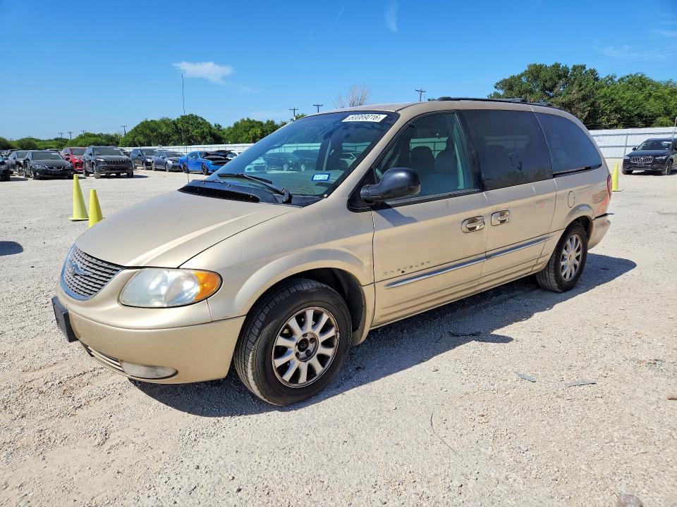 2001 Chrysler Town & country VIN 2C8GP54L11R238019 COPART salvage auction — REAR END, Tx - Salvage Vehicle Title, sold $10 on 2026-07-30 (photo 1)
