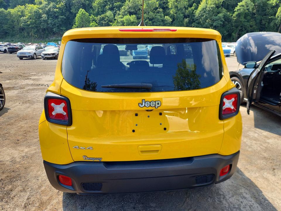 2023 Jeep Renegade VIN ZACNJDB10PPP38933 COPART salvage auction — HAIL, Il - Salvage Certificate, sold $8,100 on 2026-09-08 (photo 6)