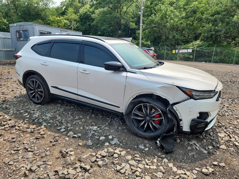 2023 Acura Mdx VIN 5J8YD8H81PL000860 COPART salvage auction — FRONT END, Ny - Mv-907A Salvage Certificate, sold $8,500 on 2026-07-30 (photo 4)