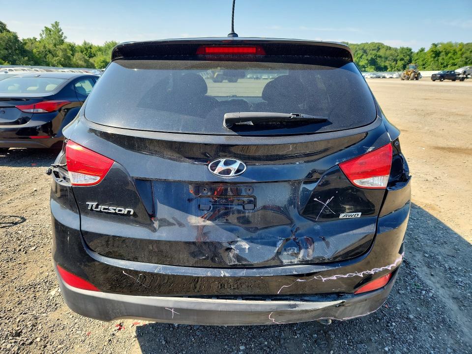 2015 Hyundai Tucson VIN KM8JTCAF2FU078602 COPART salvage auction — REAR END, Ma - Cert Of Title-Reconstrctd Coll, sold $1,450 on 2026-07-22 (photo 6)
